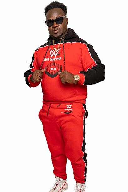 WWE Sweat Tracksuit Men – Red